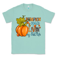 Seafoam Pumpkin spice and livin' my best life Classic Tee - RanaPortraitStore