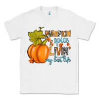 White Pumpkin spice and livin' my best life Classic Tee - RanaPortraitStore
