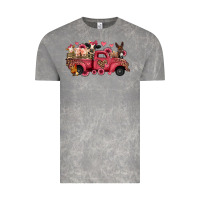 Cloud Rock valentines day leopard farm animals truck Vintage Tee - Jasminsmagicworld