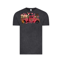 Vintage Black valentines day leopard farm animals truck Vintage Tee - Jasminsmagicworld