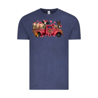 Vintage Denim valentines day leopard farm animals truck Vintage Tee - Jasminsmagicworld