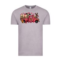 Vintage Zinc valentines day leopard farm animals truck Vintage Tee - Jasminsmagicworld