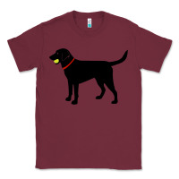 Burgundy Labrador Retriever Fetch, Black Lab Play Ball Classic Tee - trangStudio