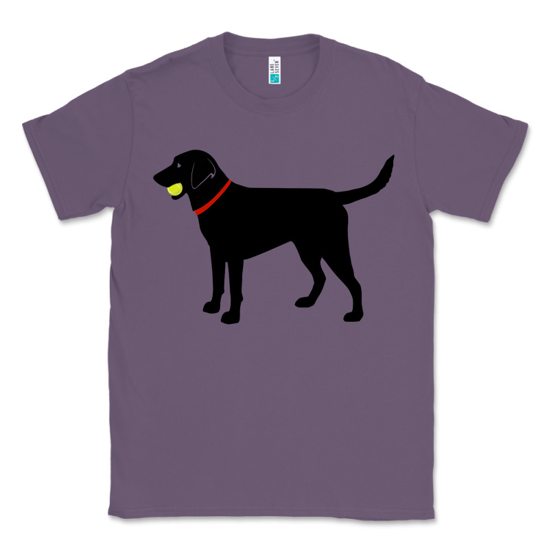 Labrador Retriever Fetch, Black Lab Play Ball Classic Tee by trangStudio | Teevron