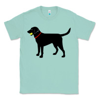 Seafoam Labrador Retriever Fetch, Black Lab Play Ball Classic Tee - trangStudio