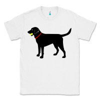 White Labrador Retriever Fetch, Black Lab Play Ball Classic Tee - trangStudio