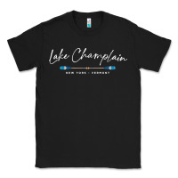Black Lake Champlain Oars Graphic Classic Tee - trangStudio