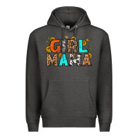 Charcoal Heather girl mama Premium Hoodie - LillyAllenDesigns