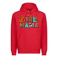 Red girl mama Premium Hoodie - LillyAllenDesigns