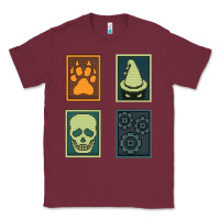 Burgundy Inscryption Psychological Horror Card Categories Game Halloween Scary  Classic Tee - trangStudio