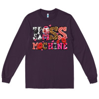 Plum kiss machine with lips olivia Long Sleeve Tee - OliviaCreatesArt