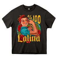 Asphalt hundred percent latina strong woman Heavy Core Tee - Jasminsmagicworld