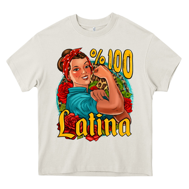 Hundred Percent Latina Strong Woman Heavy Core Tee by Jasminsmagicworld | Teevron