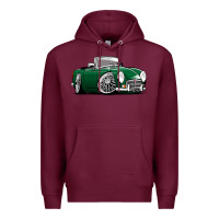 Burgundy MG MGB roadster personalized caricature YOK94J family Premium Hoodie - trangStudio