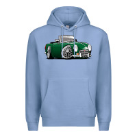 Colony Blue MG MGB roadster personalized caricature YOK94J family Premium Hoodie - trangStudio