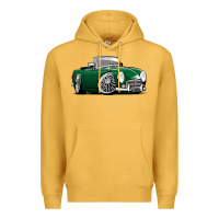 Mustard MG MGB roadster personalized caricature YOK94J family Premium Hoodie - trangStudio