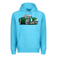 Ocean Blue MG MGB roadster personalized caricature YOK94J family Premium Hoodie - trangStudio