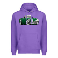 Purple MG MGB roadster personalized caricature YOK94J family Premium Hoodie - trangStudio