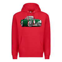 Red MG MGB roadster personalized caricature YOK94J family Premium Hoodie - trangStudio