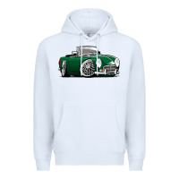 White MG MGB roadster personalized caricature YOK94J family Premium Hoodie - trangStudio