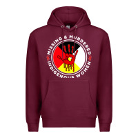 Burgundy MMIW Missing & Murdered Indigenous Women Medicine wheel mmiw Premium Hoodie - trangStudio
