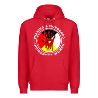 Red MMIW Missing & Murdered Indigenous Women Medicine wheel mmiw Premium Hoodie - trangStudio