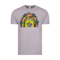 Vintage Zinc mardi gras rainbow and fleur de lis Vintage Tee - CowGirlArtShop