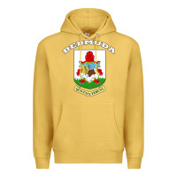 Antique Gold Bermuda Coat of Arms Souvenir Gift Flag Bermudian Premium Hoodie - trangStudio
