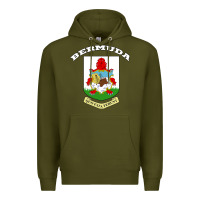 Army Green Bermuda Coat of Arms Souvenir Gift Flag Bermudian Premium Hoodie - trangStudio
