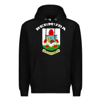 Black Bermuda Coat of Arms Souvenir Gift Flag Bermudian Premium Hoodie - trangStudio