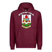 Burgundy Bermuda Coat of Arms Souvenir Gift Flag Bermudian Premium Hoodie - trangStudio