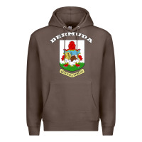 Coffee Bermuda Coat of Arms Souvenir Gift Flag Bermudian Premium Hoodie - trangStudio