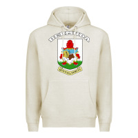 Oatmeal Heather Bermuda Coat of Arms Souvenir Gift Flag Bermudian Premium Hoodie - trangStudio