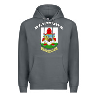 Rock Bermuda Coat of Arms Souvenir Gift Flag Bermudian Premium Hoodie - trangStudio
