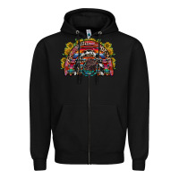 Black mexican rainbow Zipper Hoodie - RacoonDesign