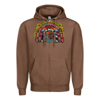 Chestnut mexican rainbow Zipper Hoodie - RacoonDesign