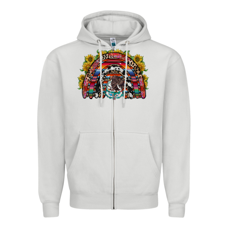 Mexican Rainbow Zipper Hoodie by RacoonDesign | Teevron
