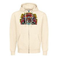 Sandshell mexican rainbow Zipper Hoodie - RacoonDesign