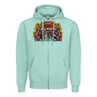 Seafoam mexican rainbow Zipper Hoodie - RacoonDesign