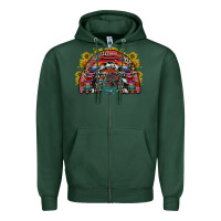 Sports Green mexican rainbow Zipper Hoodie - RacoonDesign