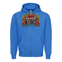 True Royal mexican rainbow Zipper Hoodie - RacoonDesign