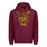 Burgundy Bicycle Day 1943 LSD Acid Hofmann Trip Premium Hoodie - trangStudio