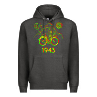 Charcoal Heather Bicycle Day 1943 LSD Acid Hofmann Trip Premium Hoodie - trangStudio