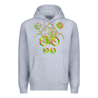 Heather Grey Bicycle Day 1943 LSD Acid Hofmann Trip Premium Hoodie - trangStudio
