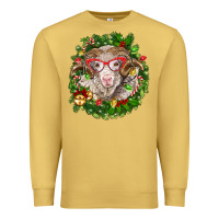 Antique Gold Christmas merino Premium Sweatshirt - BarkalooDesign