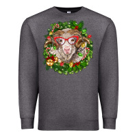 Charcoal Heather Christmas merino Premium Sweatshirt - BarkalooDesign