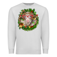 Dove Grey Christmas merino Premium Sweatshirt - BarkalooDesign