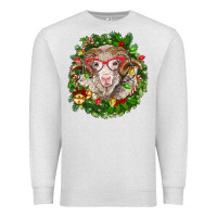 Oatmeal Heather Christmas merino Premium Sweatshirt - BarkalooDesign