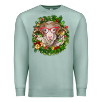 Seafoam Christmas merino Premium Sweatshirt - BarkalooDesign