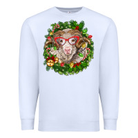 White Christmas merino Premium Sweatshirt - BarkalooDesign